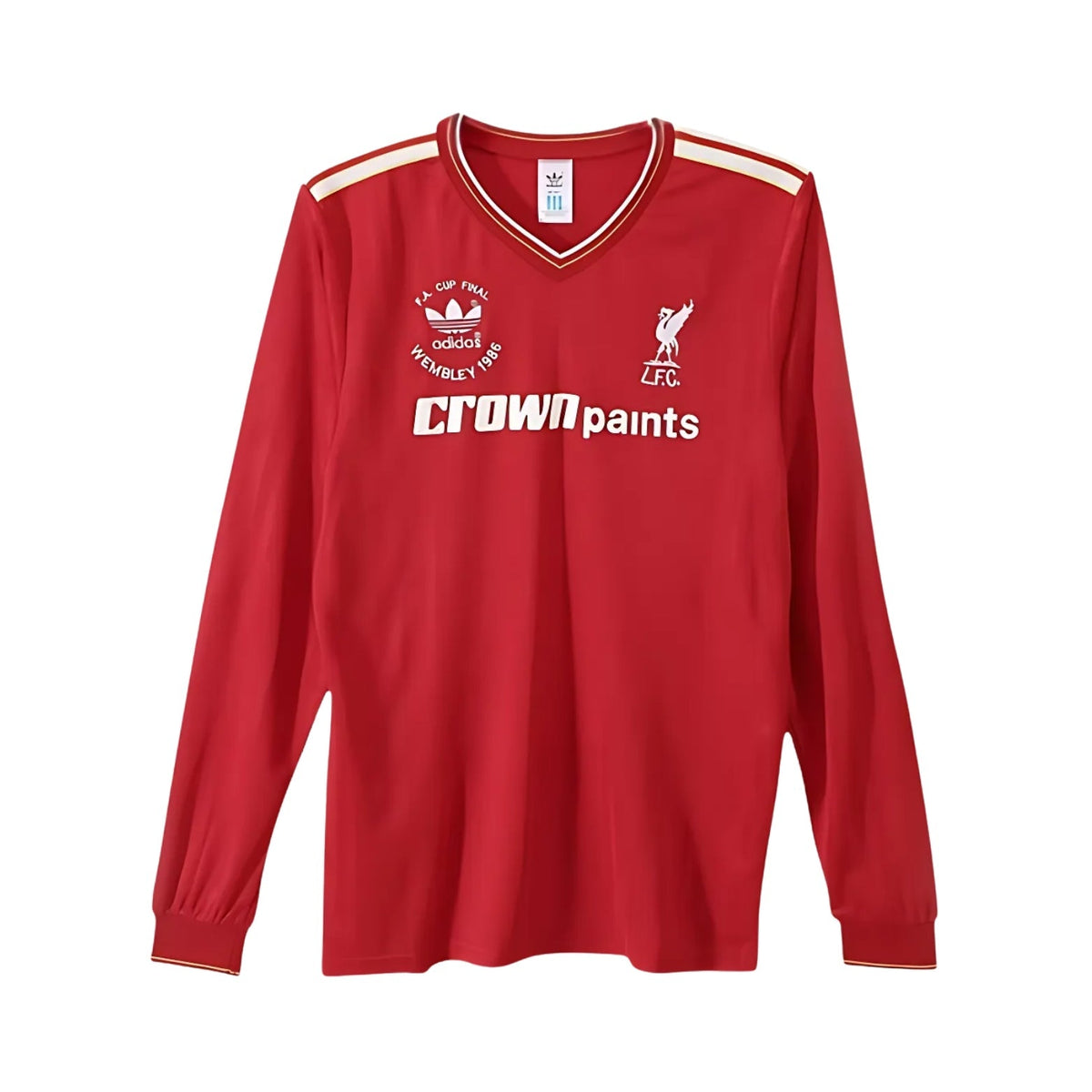Liverpool Taca England Home Shirt 86/87 - Long Sleeve, Final - FullKit
