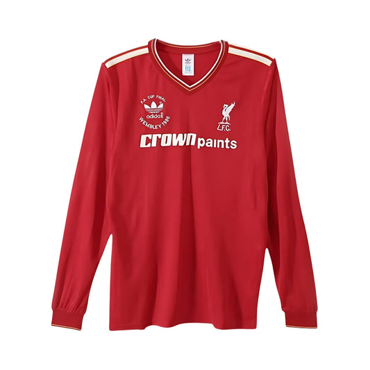 Liverpool Taca England Home Shirt 86/87 - Long Sleeve, Final - FullKit
