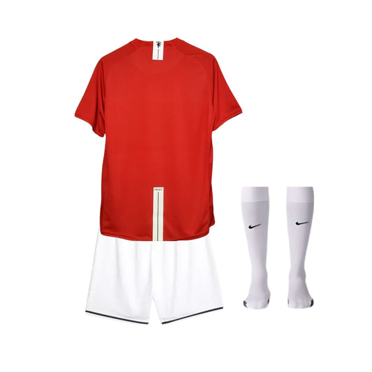 Kids Retro Manchester United Home Shirt 07/08 - FullKit image 2