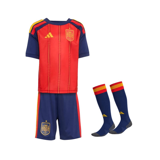 Kids Spain Home Shirt 26/27 - World Cup 2026 - FullKit