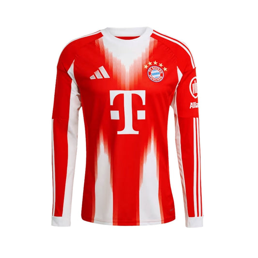 Bayern Munich Home Shirt 25/26 - Long Sleeve - FullKit