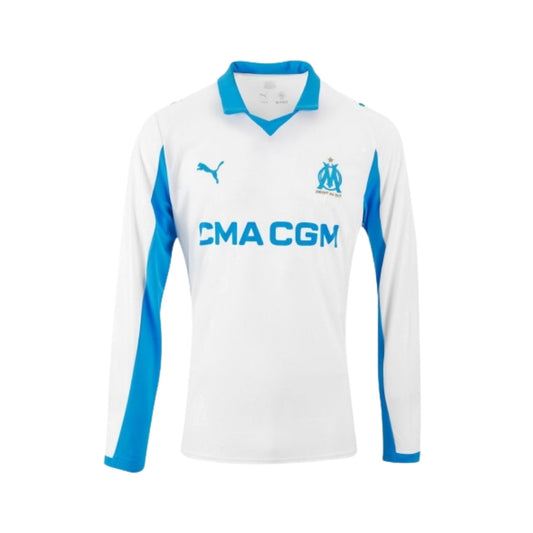Olympique Marseille Home Shirt 25/26 - Long Sleeve - FullKit