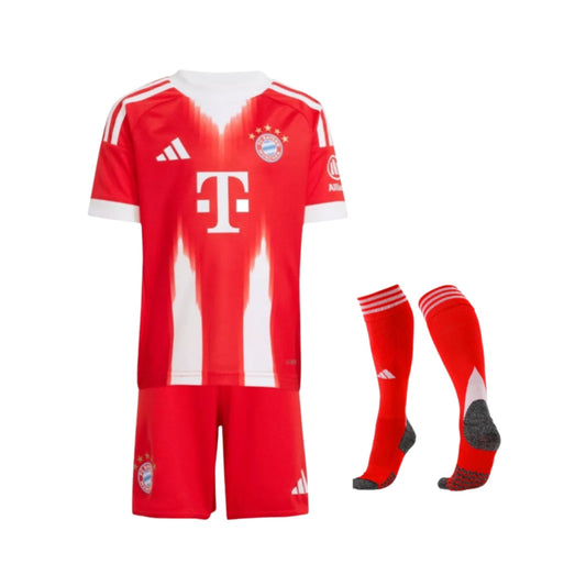 Kids Bayern Munich Home Shirt 25/26 - FullKit