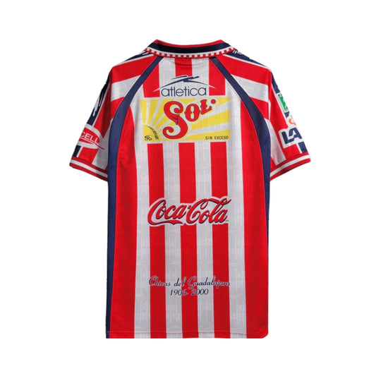 Retro C.D. Guadalajara Chivas Home Shirt 99/00 - FullKit image 2