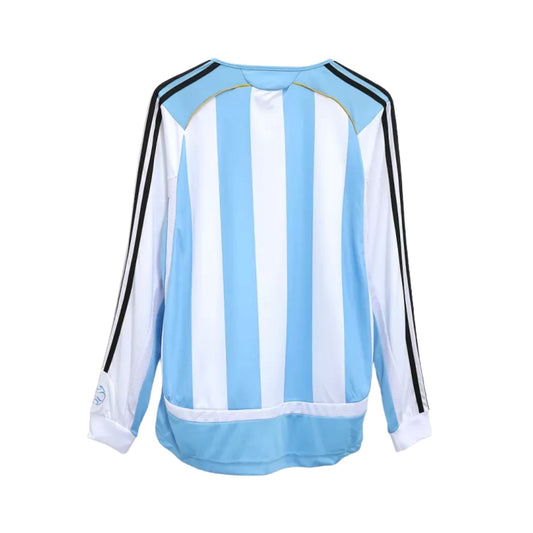 Retro Argentina Home Shirt 06/07 - Long Sleeve - FullKit image 2