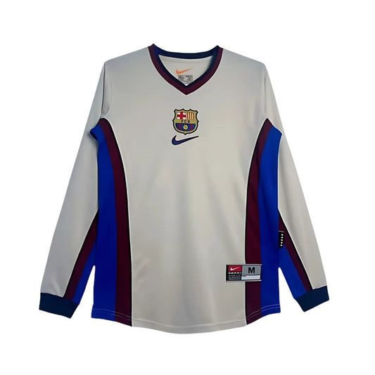 Retro Barcelona Away Shirt 98/99 - Long Sleeve - FullKit image 2