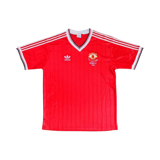 Manchester United Taca England Home Shirt 83/84 - Final - FullKit