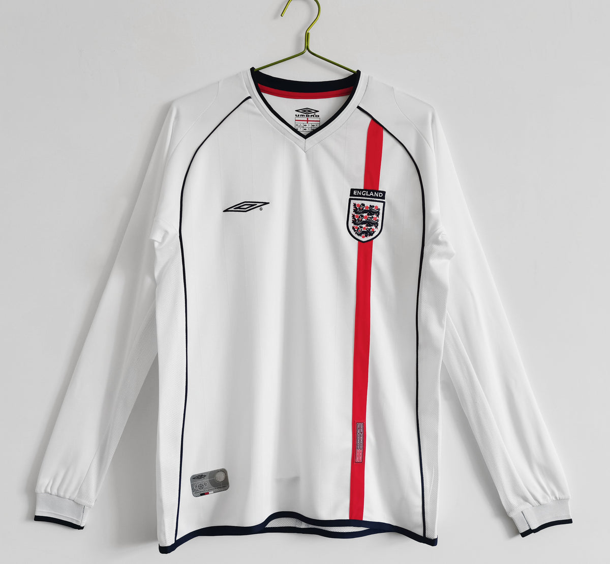 Retro England Home Shirt 2002 - Long Sleeve – FullKit