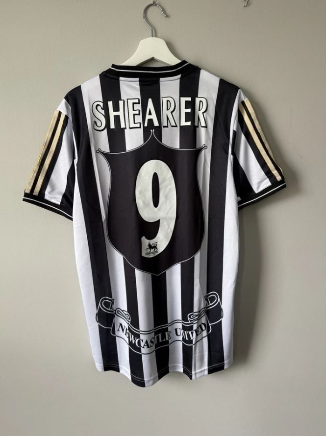 Retro Newcastle United Away Shirt 97/99 - Shearer 9 – FullKit image 2