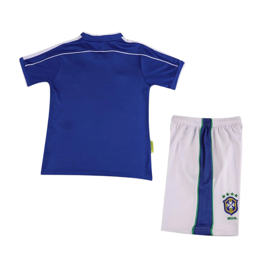 Kids Retro Brazil Away Kit 1998 – FullKit image 2