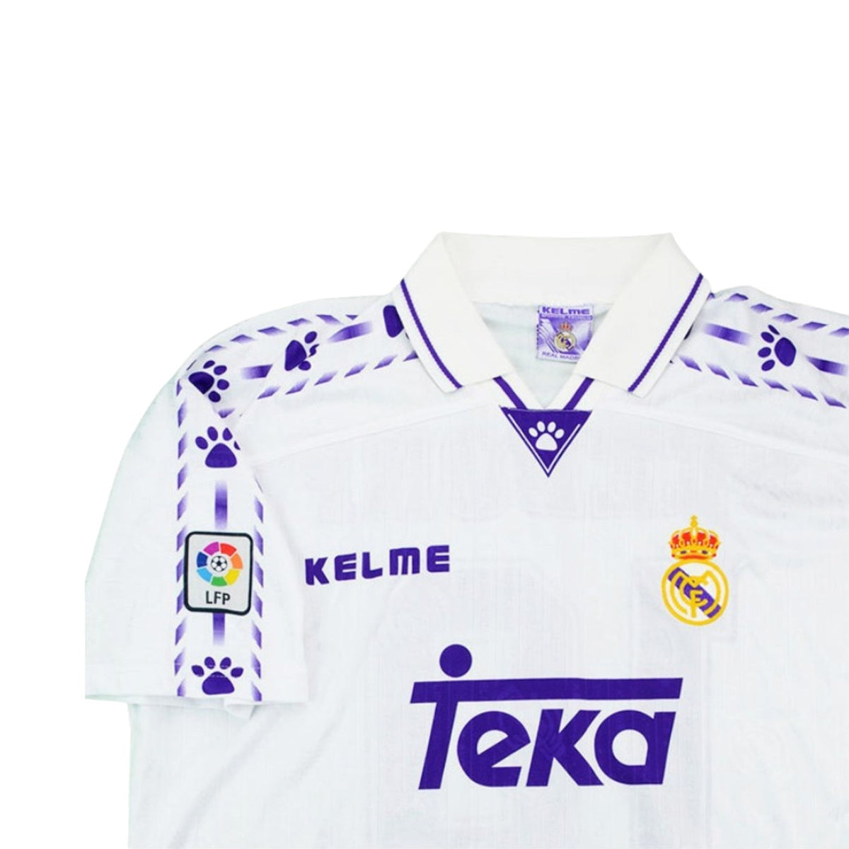 Retro Real Madrid Home Shirt 96/97 - FullKit image 3