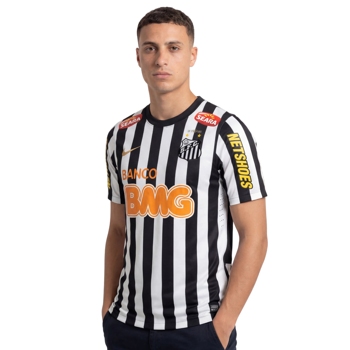 Retro Santos E Preta Away Shirt 12/13 - FullKit