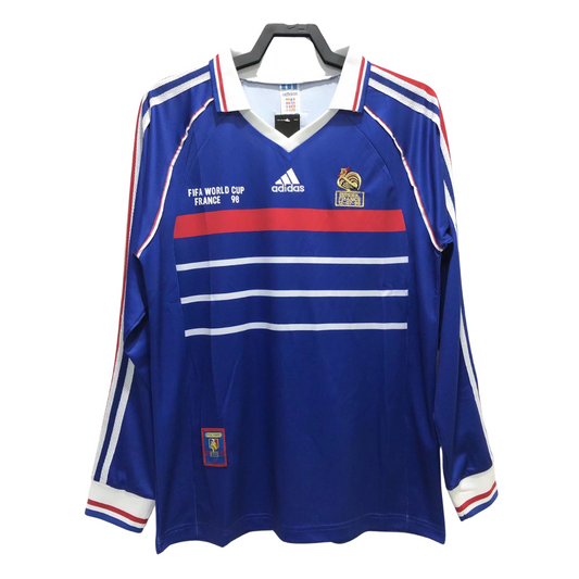 Retro France Home Shirt 1998 - Long Sleeve – FullKit