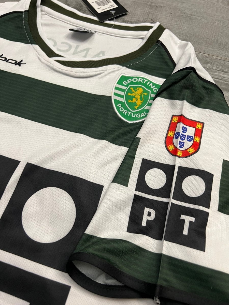 Retro Sporting CP Home Shirt 02/03 - FullKit image 9