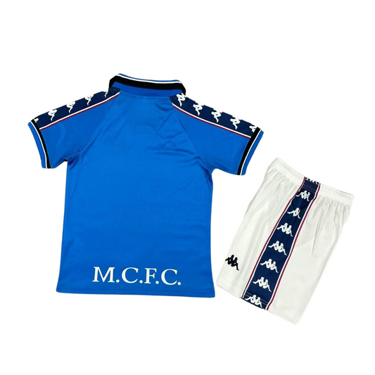 Kids Retro Manchester City Home Kit 97/98 – FullKit image 2
