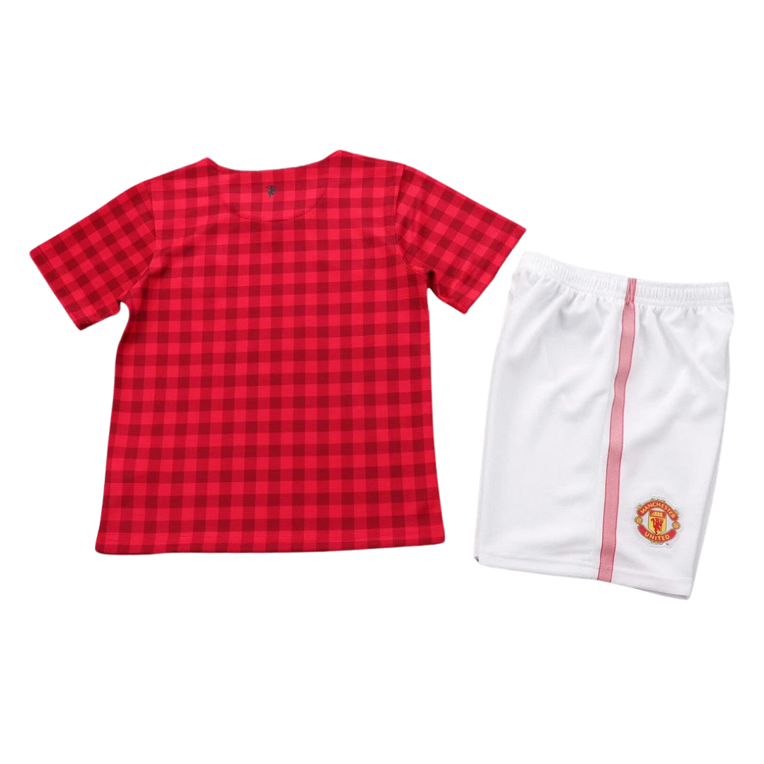 Kids Retro Manchester United Home Kit 12/13 – FullKit image 2