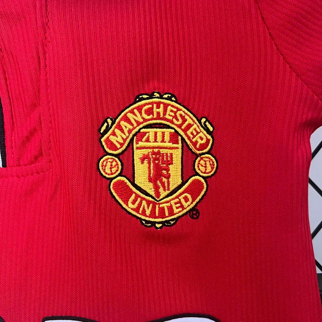 Kids Retro Manchester United Home Kit 98/99 – FullKit image 3