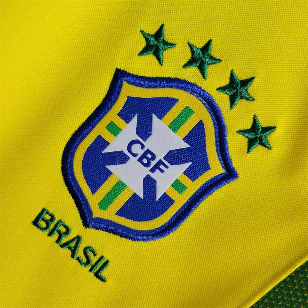 Retro Brazil Home Shirt 2002 - Ronaldo 9 – FullKit image 4
