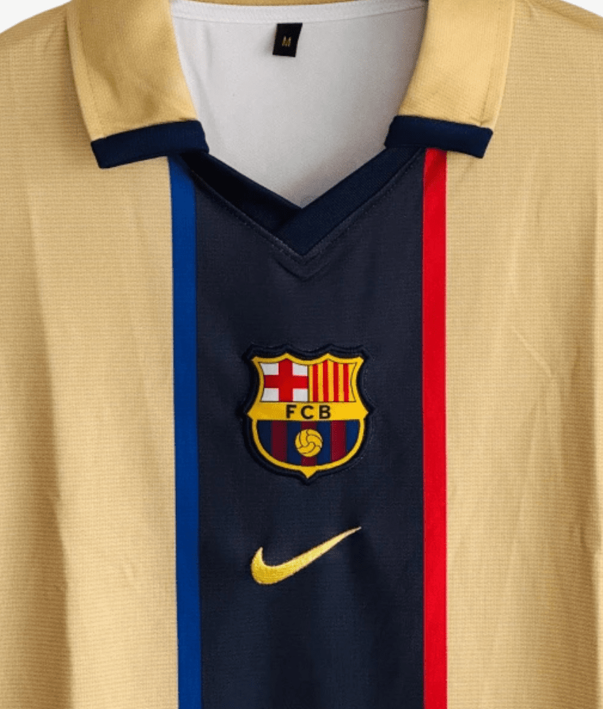 Retro Barcelona Away Shirt 01/02 – FullKit image 2
